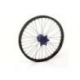 Roue avant complète HAAN WHEELS 17X5.00 jante noir/moyeu bleu