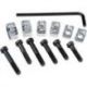 HANDLEBAR RISER KIT BLACK/CHROME