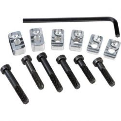 HANDLEBAR RISER KIT BLACK/CHROME