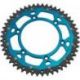 REAR SPROCKET / 48 TEETH / 520 PITCH / BLUE/NATURAL / ALUMINIUM/STEEL