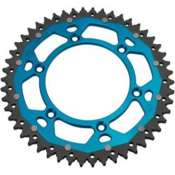 REAR SPROCKET / 49 TEETH / 520 PITCH / BLUE/NATURAL / ALUMINIUM/STEEL