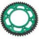 REAR SPROCKET / 48 TEETH / 520 PITCH / GREEN/NATURAL / ALUMINIUM/STEEL