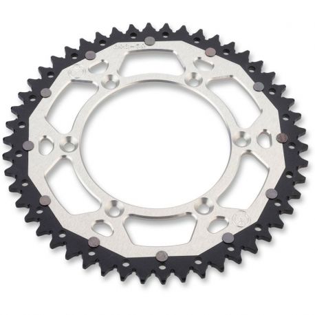 REAR SPROCKET / 49 TEETH / 520 PITCH / SILVER/NATURAL / ALUMINIUM/STEEL