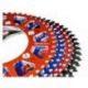 Couronne SCAR 48 dents alu ultra-light anti-boue pas 428 type SRS520 orange