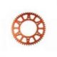 Couronne SCAR 48 dents alu ultra-light anti-boue pas 428 type SRS520 orange