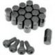 LUG NUTS 3/8 BLACK 16-PACK