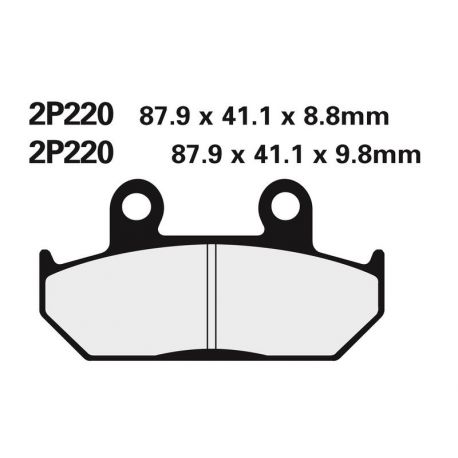 Plaquettes de frein NISSIN 2P-220GS semi-métallique