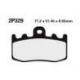 Plaquettes de frein NISSIN 2P-329ST métal fritté BMW