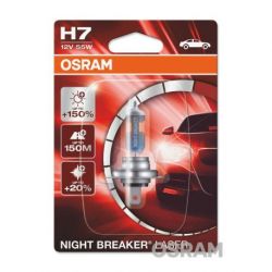 Ampoule OSRAM H7 Night Breaker Laser 12V/55W culot PX26d