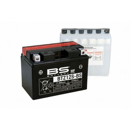 Batterie BS BATTERY BTZ12S-BS sans entretien livrée avec pack acide