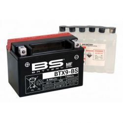 Batterie BS BATTERY BTX9-BS sans entretien livrée avec pack acide