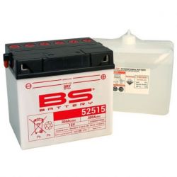 Batterie BS BATTERY 52515 (B60N30L-A) conventionnelle livrée avec pack acide