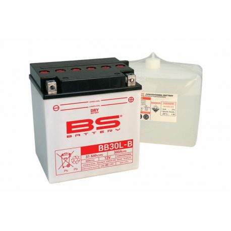 Batterie BS BATTERY BB30L-B haute performance livrée avec pack acide