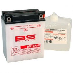 Batterie BS BATTERY BB12A-B haute performance livrée avec pack acide