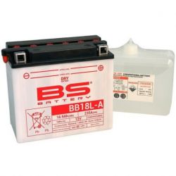 Batterie BS BATTERY BB18L-A haute performance livrée avec pack acide