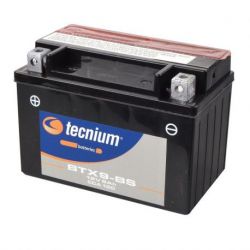 Batterie TECNIUM BTX9-BS sans entretien livrée avec pack acide