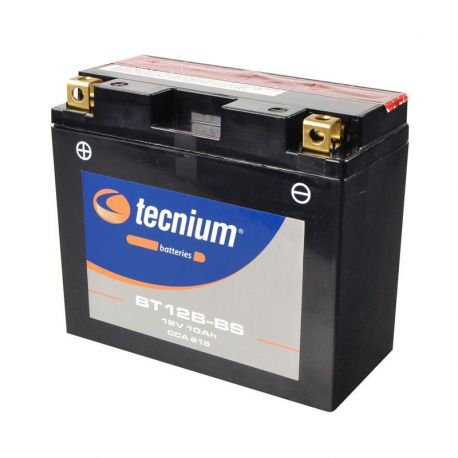 Batterie TECNIUM BT12B-BS sans entretien livrée avec pack acide