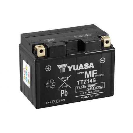 Batterie YUASA TTZ14S sans entretien livrée avec pack acide