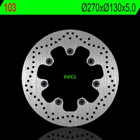 Disque de frein NG 103 rond fixe