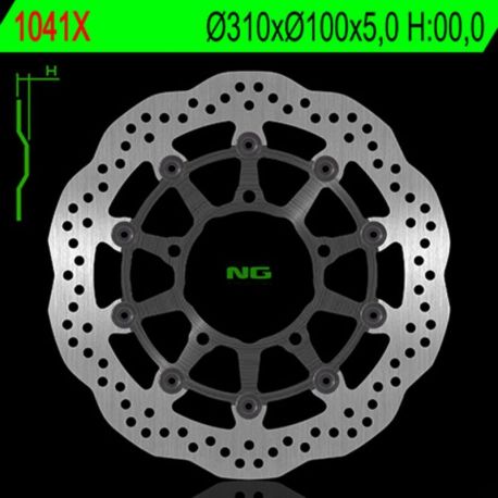 Disque de frein NG 1041X pétale flottant Suzuki