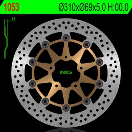 Disque de frein NG 1053 rond flottant