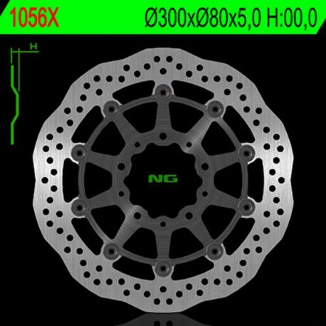 Disque de frein NG 1056X pétale flottant Kawasaki