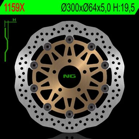 Disque de frein NG 1159X pétale flottant