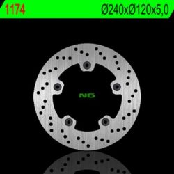 Disque de frein arrière droit NG 1174 rond fixe