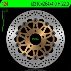 Disque de frein NG 124 rond flottant Suzuki