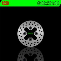 Disque de frein avant NG 1520 rond fixe Kawasaki KFX450R