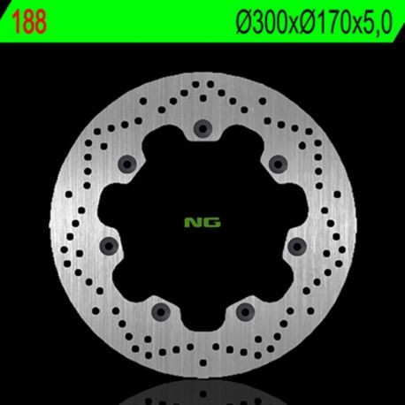 Disque de frein NG 188 rond fixe