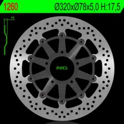 Disque de frein NG 1260G rond flottant Triumph Tiger 1050