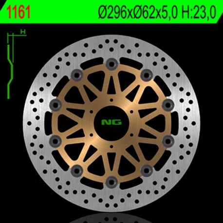 Disque de frein NG 1161G rond flottant Honda Hornet 600