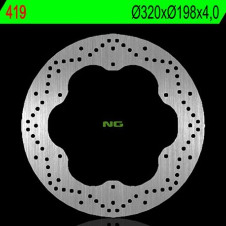 Disque de frein avant gauche NG 419 rond fixe