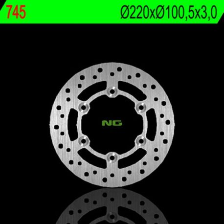 Disque de frein NG 745 rond fixe