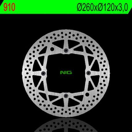 Disque de frein NG 910 rond fixe