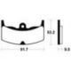 Plaquettes de frein TECNIUM MA71 organique