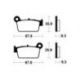 Plaquettes de frein TECNIUM MO290 métal fritté