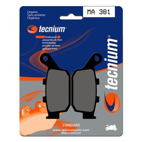 Plaquettes de frein TECNIUM MA381 organique