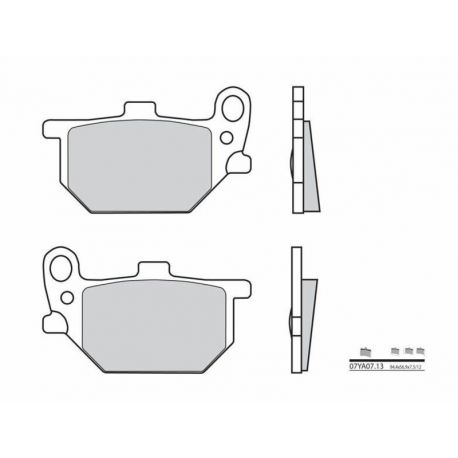 Plaquettes de frein BREMBO 07YA0713 organique