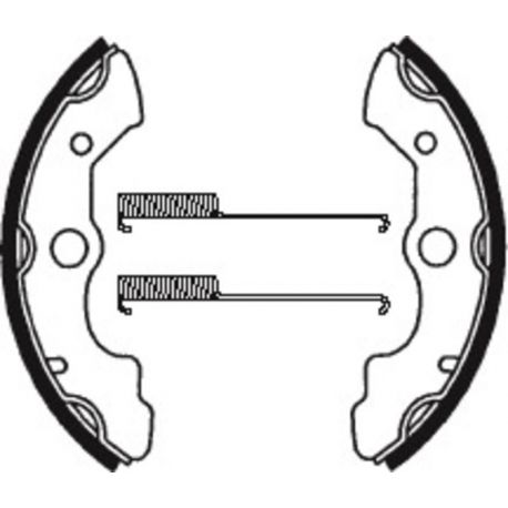 Machoires de frein TECNIUM BA045 organique