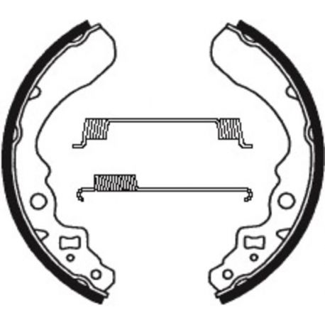 Machoires de frein TECNIUM BA053 organique