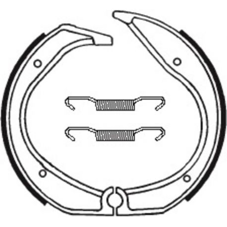 Machoires de frein TECNIUM BA140 organique