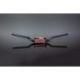 Guidon Ø36mm sans barre RENTHAL R-Works Fatbar®36 Villopoto/Stewart noir/mousse noire