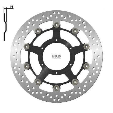 Disque de frein NG 1808G rond flottant Honda CBR1000RR Fireblade