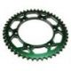 Couronne ART 48 dents alu ultra-light anti-boue pas 520 type 460 vert