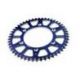 Couronne SCAR 48 dents alu ultra-light anti-boue pas 428 type SRS520 bleu