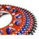 Couronne SCAR 48 dents alu ultra-light anti-boue pas 428 type SRS520 orange