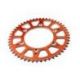 Couronne SCAR 50 dents alu ultra-light anti-boue pas 428 type SRS520 orange