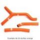 Durites de radiateur SAMCO type origine orange - 2 durites KTM 690 Duke R